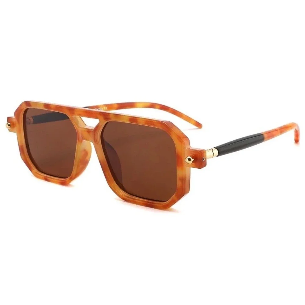 Women Sunglasses Honey‎ Tortoise Brown Lens Streetwear Hip Hop Festival Eyewear